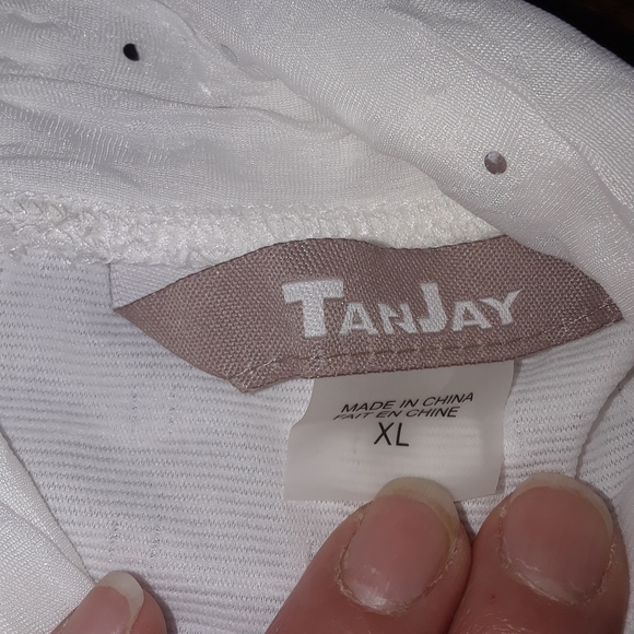 Size Xlarge sparkly sequence the chiffon TanJay blouse shirt - Picture 9 of 16